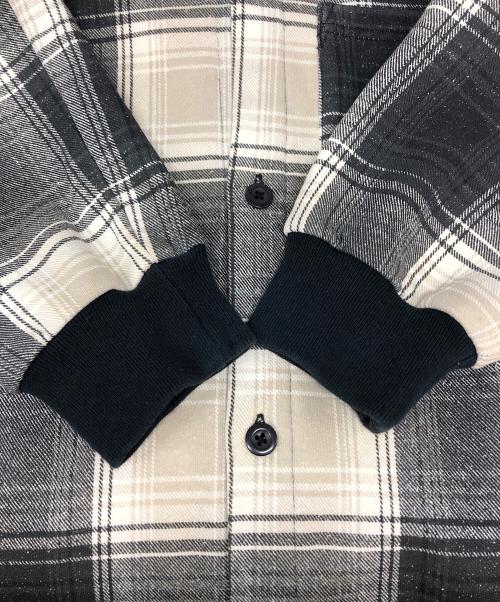 NIKE（ナイキ）NIKE (ナイキ) SUPREME (シュプリーム) PLAID HOODED SWEATSHIRT グレー×ベージュ サイズ:Mの古着・服飾アイテム