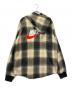 NIKE (ナイキ) SUPREME (シュプリーム) PLAID HOODED SWEATSHIRT グレー×ベージュ サイズ:M：16000円