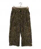 KAPITALキャピタル）の古着「レオパード柄 フリースイージーストレートパンツ」｜ブラウン