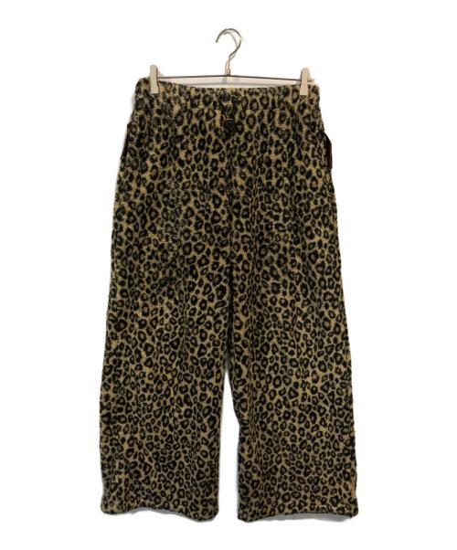 KAPITAL（キャピタル）KAPITAL (キャピタル) レオパード柄 フリースイージーストレートパンツ ブラウン サイズ:3の古着・服飾アイテム