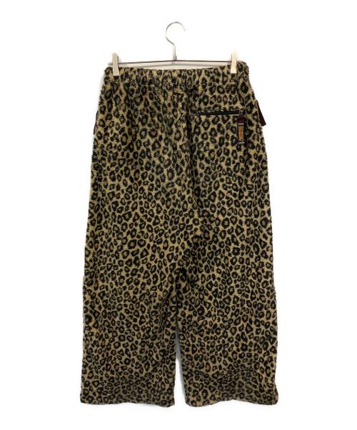 KAPITAL（キャピタル）KAPITAL (キャピタル) レオパード柄 フリースイージーストレートパンツ ブラウン サイズ:3の古着・服飾アイテム