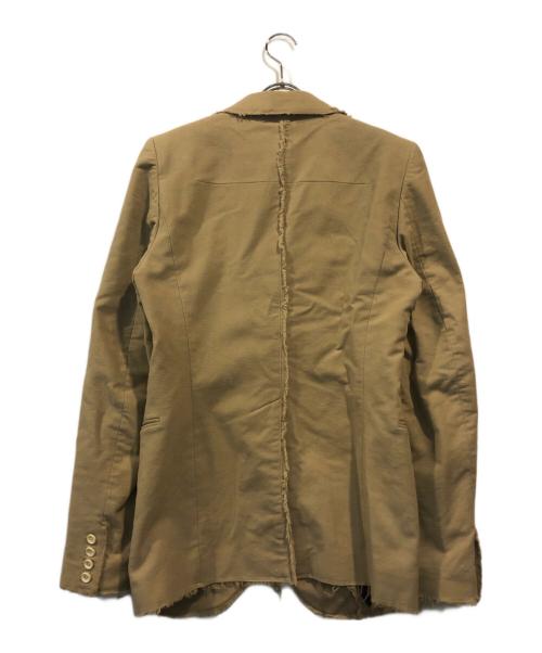 L.G.B（ルグランブルー）L.G.B (ルグランブルー) 裁断加工テーラードジャケット ベージュ サイズ:2の古着・服飾アイテム