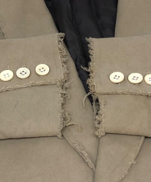 L.G.B（ルグランブルー）L.G.B (ルグランブルー) 裁断加工テーラードジャケット ベージュ サイズ:2の古着・服飾アイテム