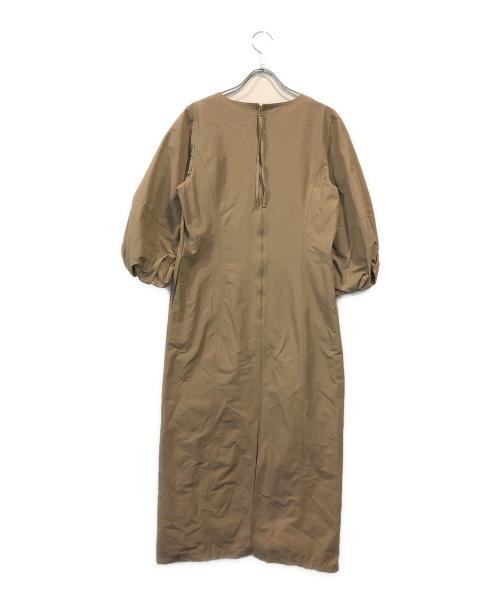 iDea Luce（イデア ルーチェ）iDea Luce (イデア ルーチェ) Olivia OPマキシ七分袖ワンピース ベージュ サイズ:Mの古着・服飾アイテム