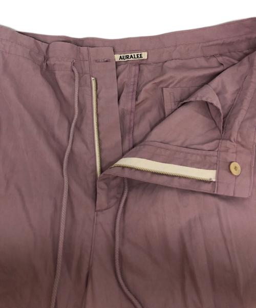 AURALEE（オーラリー）AURALEE (オーラリー) WASHED FINX TWILL EASY WIDE PANTS ピンク サイズ:SIZE4の古着・服飾アイテム