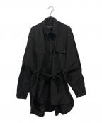 Essayエッセイ）の古着「DRAPE SHIRT」｜ブラック
