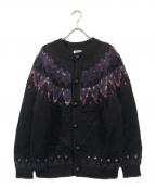 Coohemコーヘン）の古着「NORDIC KNIT C/D」｜ブラック