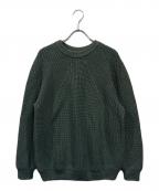 BATONERバトナ―）の古着「SIGNATURE CREW NECK」｜グリーン