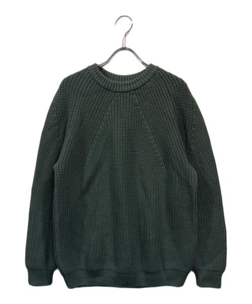 BATONER（バトナ―）BATONER (バトナ―) SIGNATURE CREW NECK グリーン サイズ:SIZE 2の古着・服飾アイテム