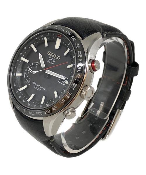 SEIKO（セイコー）SEIKO (セイコー) 腕時計 ブラックの古着・服飾アイテム