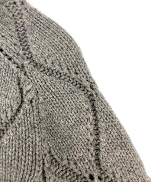 GUCCI（グッチ）GUCCI (グッチ) フォックスファーニットジャケット グレー サイズ:Sの古着・服飾アイテム