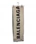 BALENCIAGA (バレンシアガ) ロゴマフラー ホワイト×ブラック：17000円