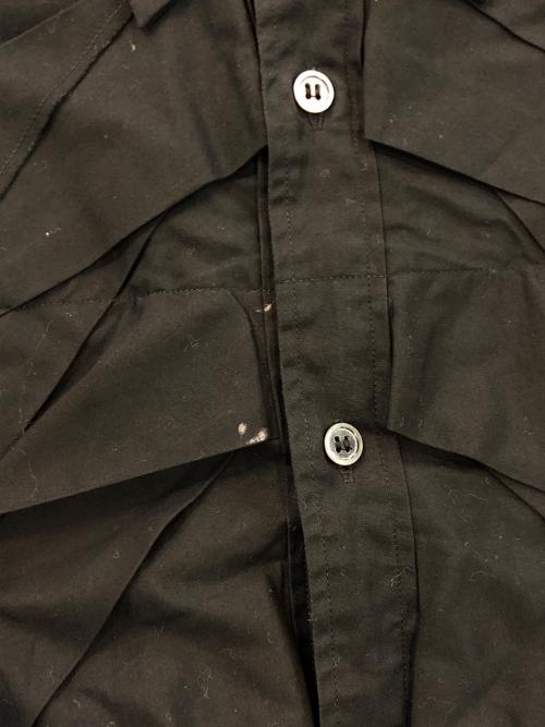 COMME des GARCONS HOMME（コムデギャルソン オム）COMME des GARCONS HOMME (コムデギャルソン オム) デザイン半袖シャツ ブラック サイズ:Mの古着・服飾アイテム