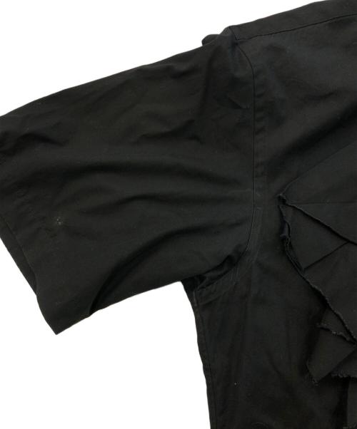 COMME des GARCONS HOMME（コムデギャルソン オム）COMME des GARCONS HOMME (コムデギャルソン オム) デザイン半袖シャツ ブラック サイズ:Mの古着・服飾アイテム