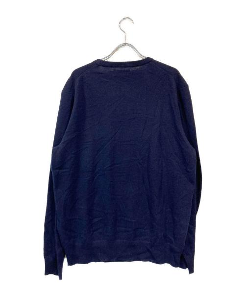 POLO RALPH LAUREN（ポロ・ラルフローレン）POLO RALPH LAUREN (ポロ・ラルフローレン) ドッグ カシミヤ セーター ネイビー サイズ:Mの古着・服飾アイテム