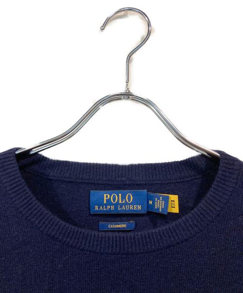 POLO RALPH LAUREN（ポロ・ラルフローレン）POLO RALPH LAUREN (ポロ・ラルフローレン) ドッグ カシミヤ セーター ネイビー サイズ:Mの古着・服飾アイテム