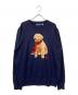 POLO RALPH LAUREN（ポロ・ラルフローレン）の古着「ドッグ カシミヤ セーター」｜ネイビー