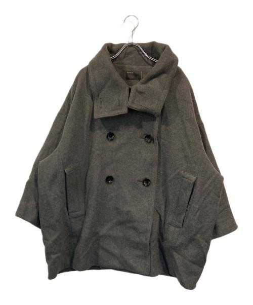 Noble（ノーブル）Noble (ノーブル) スタンドカラーオーバーコート グレー サイズ:SIZE Freeの古着・服飾アイテム