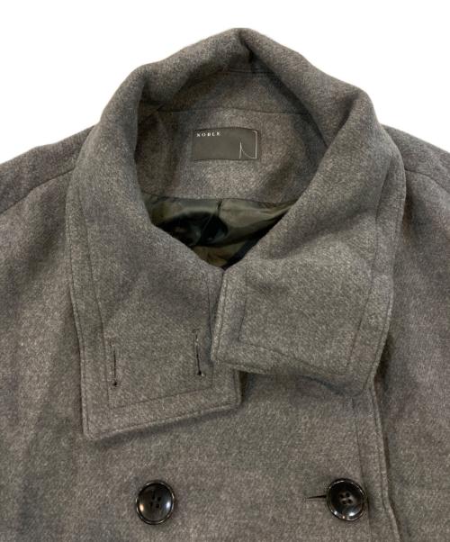 Noble（ノーブル）Noble (ノーブル) スタンドカラーオーバーコート グレー サイズ:SIZE Freeの古着・服飾アイテム