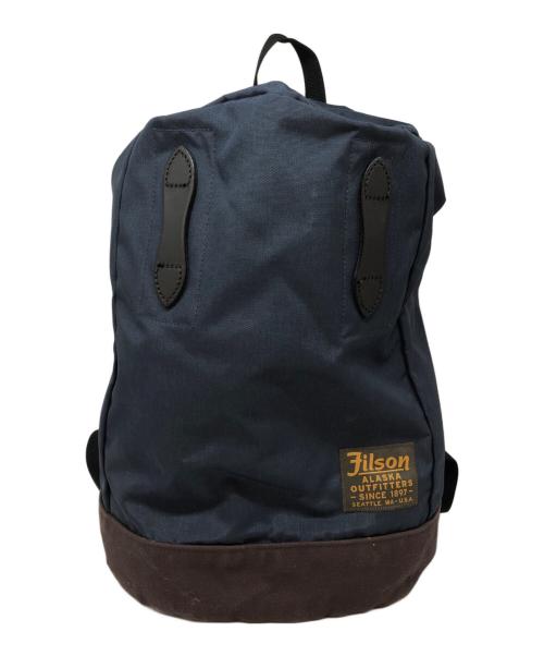 FILSON（フィルソン）FILSON (フィルソン) デイパック ネイビー×ブラウンの古着・服飾アイテム
