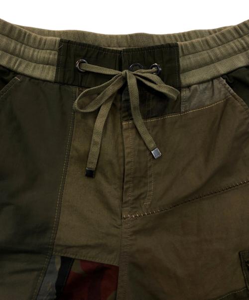 Cherry Sunburst（チェリーサンバースト）Cherry Sunburst (チェリーサンバースト) パッチワークイージーパンツ グリーン サイズ:SIZE 50の古着・服飾アイテム