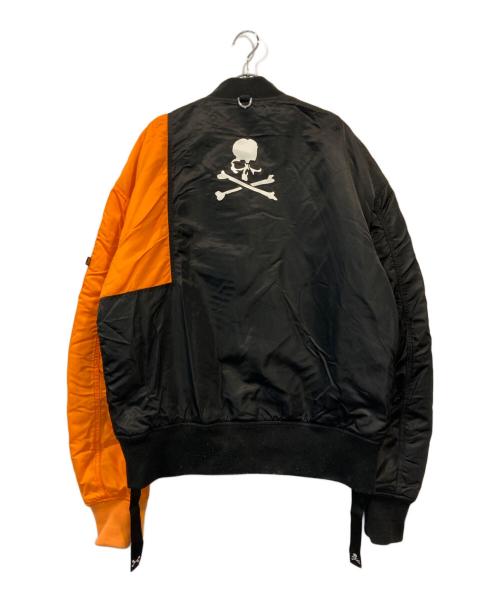 ALPHA（アルファ）ALPHA (アルファ) Mastermind JAPAN (マスターマインド ジャパン) C2H4 (シーツーエイチフォー) MA-1 OVERSIZED BOMBER JACKET ブラック サイズ:Sの古着・服飾アイテム