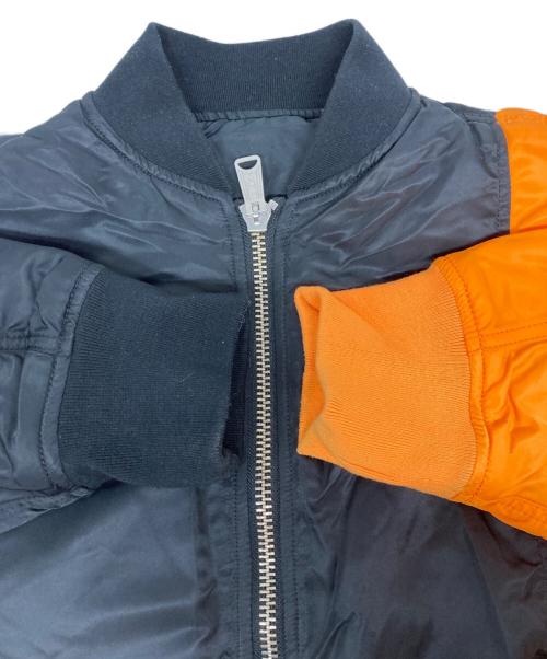 ALPHA（アルファ）ALPHA (アルファ) Mastermind JAPAN (マスターマインド ジャパン) C2H4 (シーツーエイチフォー) MA-1 OVERSIZED BOMBER JACKET ブラック サイズ:Sの古着・服飾アイテム
