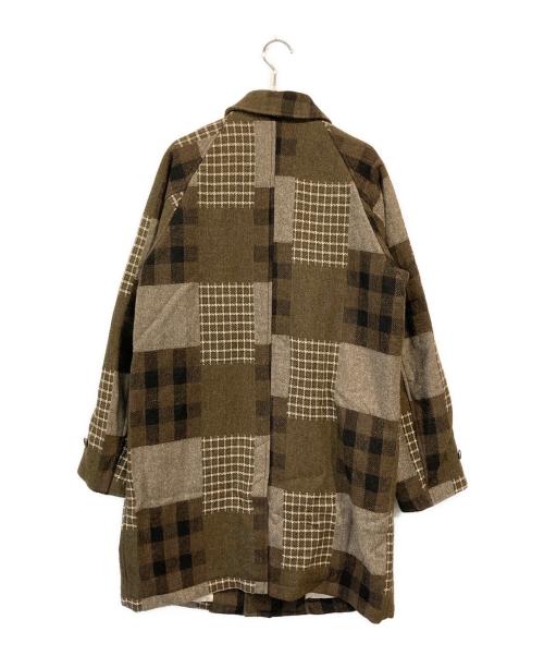 BEAMS+（ビームスプラス）BEAMS+ (ビームスプラス) ジャカード ツイード バルカラーコート ブラウン サイズ:-の古着・服飾アイテム