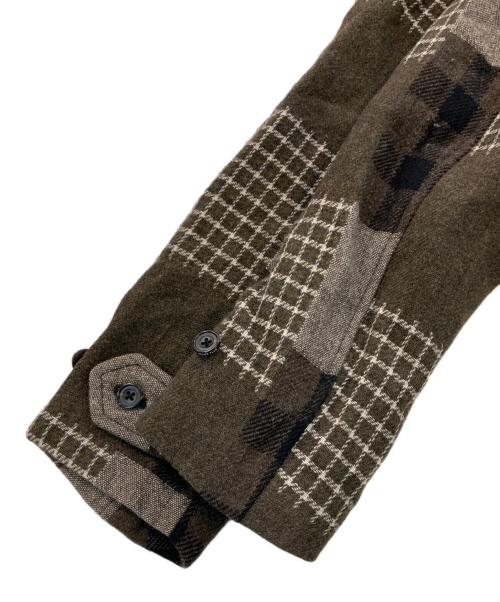 BEAMS+（ビームスプラス）BEAMS+ (ビームスプラス) ジャカード ツイード バルカラーコート ブラウン サイズ:-の古着・服飾アイテム