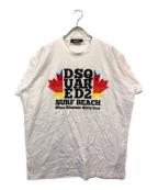 DSQUARED2ディースクエアード）の古着「D2 サーフビーチ Tee」｜ホワイト