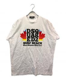 DSQUARED2（ディースクエアード）の古着「D2 サーフビーチ Tee」｜ホワイト