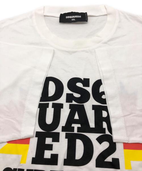 DSQUARED2（ディースクエアード）DSQUARED2 (ディースクエアード) D2 サーフビーチ Tee ホワイト サイズ:XXLの古着・服飾アイテム