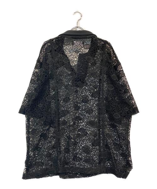 PLATEAU STUDIO（プラテウスタジオ）PLATEAU STUDIO (プラテウスタジオ) レースポロシャツ ブラック サイズ:SIZE Freeの古着・服飾アイテム