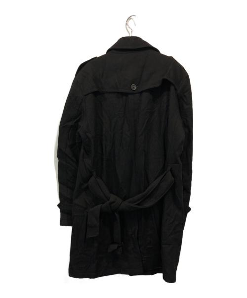 BURBERRY BLACK LABEL（バーバリーブラックレーベル）BURBERRY BLACK LABEL (バーバリーブラックレーベル) 裏地チェックウールコート ブラック サイズ:SIZE LLの古着・服飾アイテム