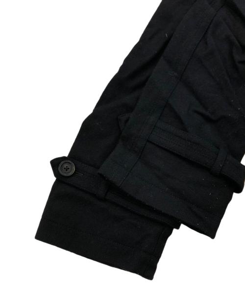 BURBERRY BLACK LABEL（バーバリーブラックレーベル）BURBERRY BLACK LABEL (バーバリーブラックレーベル) 裏地チェックウールコート ブラック サイズ:SIZE LLの古着・服飾アイテム