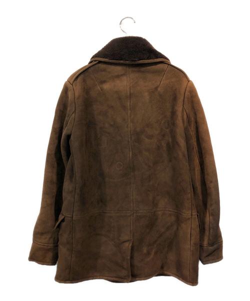 RALPH LAUREN（ラルフローレン）RALPH LAUREN (ラルフローレン) ムートンPコート ブラウン サイズ:SIZE 2の古着・服飾アイテム
