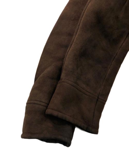 RALPH LAUREN（ラルフローレン）RALPH LAUREN (ラルフローレン) ムートンPコート ブラウン サイズ:SIZE 2の古着・服飾アイテム