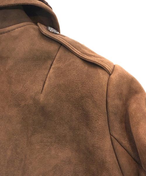 RALPH LAUREN（ラルフローレン）RALPH LAUREN (ラルフローレン) ムートンPコート ブラウン サイズ:SIZE 2の古着・服飾アイテム