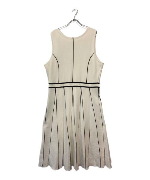 Maglie le cassetto（マーリエ ル カセット）MAGLIE LE CASSETTO (マーリエ ル カセット) ノースリーブワンピース ホワイト サイズ:17の古着・服飾アイテム