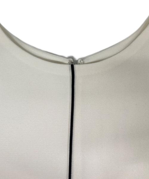 Maglie le cassetto（マーリエ ル カセット）MAGLIE LE CASSETTO (マーリエ ル カセット) ノースリーブワンピース ホワイト サイズ:17の古着・服飾アイテム