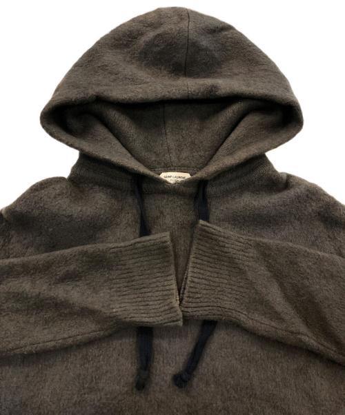 Saint Laurent Paris（サンローランパリ）Saint Laurent Paris (サンローランパリ) ウール混パーカー ブラウン サイズ:SIZE Sの古着・服飾アイテム