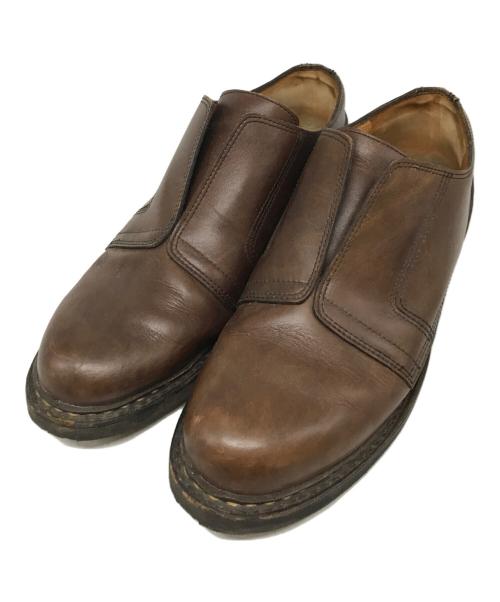 PARABOOT（パラブーツ）PARABOOT (パラブーツ) ISSEY MIYAKE MEN (イッセイミヤケメン) コラボフライフロントシューズ ブラウン サイズ:SIZE 10の古着・服飾アイテム