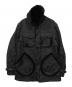 BURBERRY BLACK LABEL（バーバリーブラックレーベル）の古着「裏地チェックカモ柄中綿ジャケット」｜ブラック
