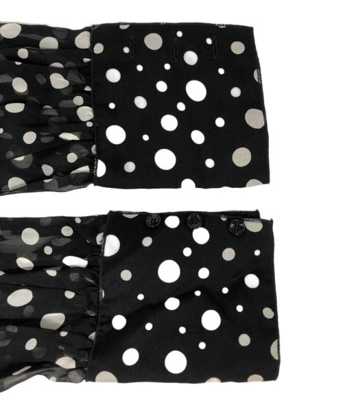 DOLCE & GABBANA（ドルチェ＆ガッバーナ）DOLCE & GABBANA (ドルチェ＆ガッバーナ) ボウタイドットブラウス ブラック サイズ:36の古着・服飾アイテム