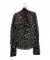 DOLCE & GABBANA（ドルチェ＆ガッバーナ）の古着「ボウタイドットブラウス」｜ブラック