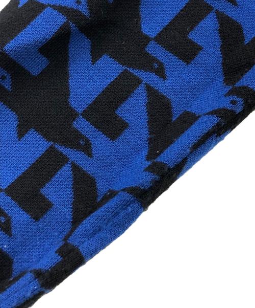 LOUIS VUITTON（ルイ ヴィトン）LOUIS VUITTON (ルイ ヴィトン) 裏地モノグラムキルティング総柄ジップブルゾン ブルー×ブラック サイズ:SIZE Mの古着・服飾アイテム