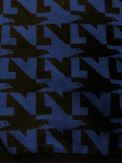 LOUIS VUITTON（ルイ ヴィトン）LOUIS VUITTON (ルイ ヴィトン) 裏地モノグラムキルティング総柄ジップブルゾン ブルー×ブラック サイズ:SIZE Mの古着・服飾アイテム