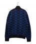 LOUIS VUITTON (ルイ ヴィトン) 裏地モノグラムキルティング総柄ジップブルゾン ブルー×ブラック サイズ:SIZE M：100000円