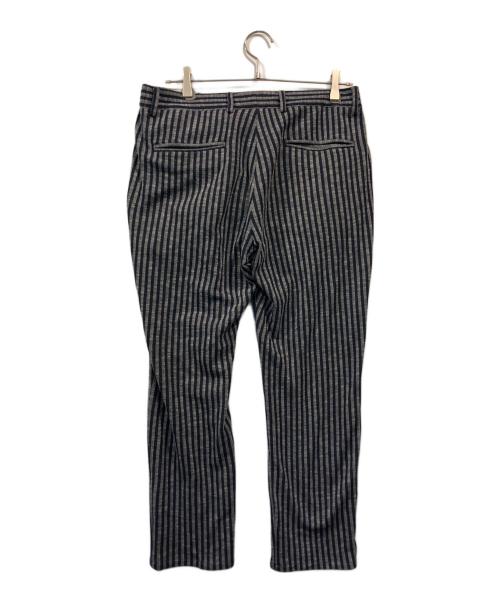 giab's ARCHIVIO（ジャブス アルキヴィオ）giab's ARCHIVIO (ジャブス アルキヴィオ) ストライプイージーパンツ グレー×ネイビー サイズ:48の古着・服飾アイテム