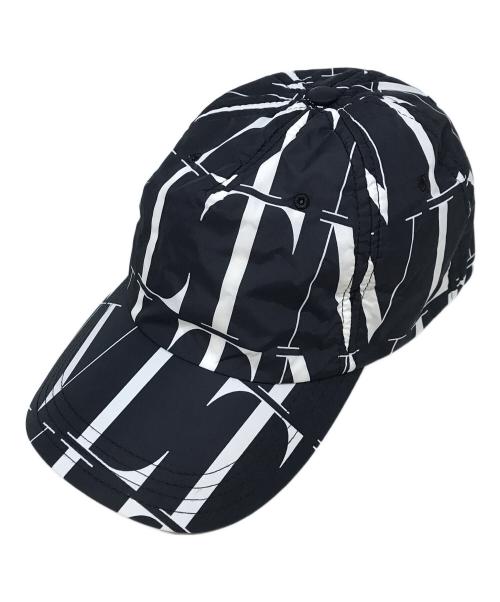 VALENTINO GARAVANI（ヴァレンティノ・ガラヴァーニ）VALENTINO GARAVANI (ヴァレンティノ・ガラヴァーニ) VLTNタイムズベースボールキャップ ブラックの古着・服飾アイテム